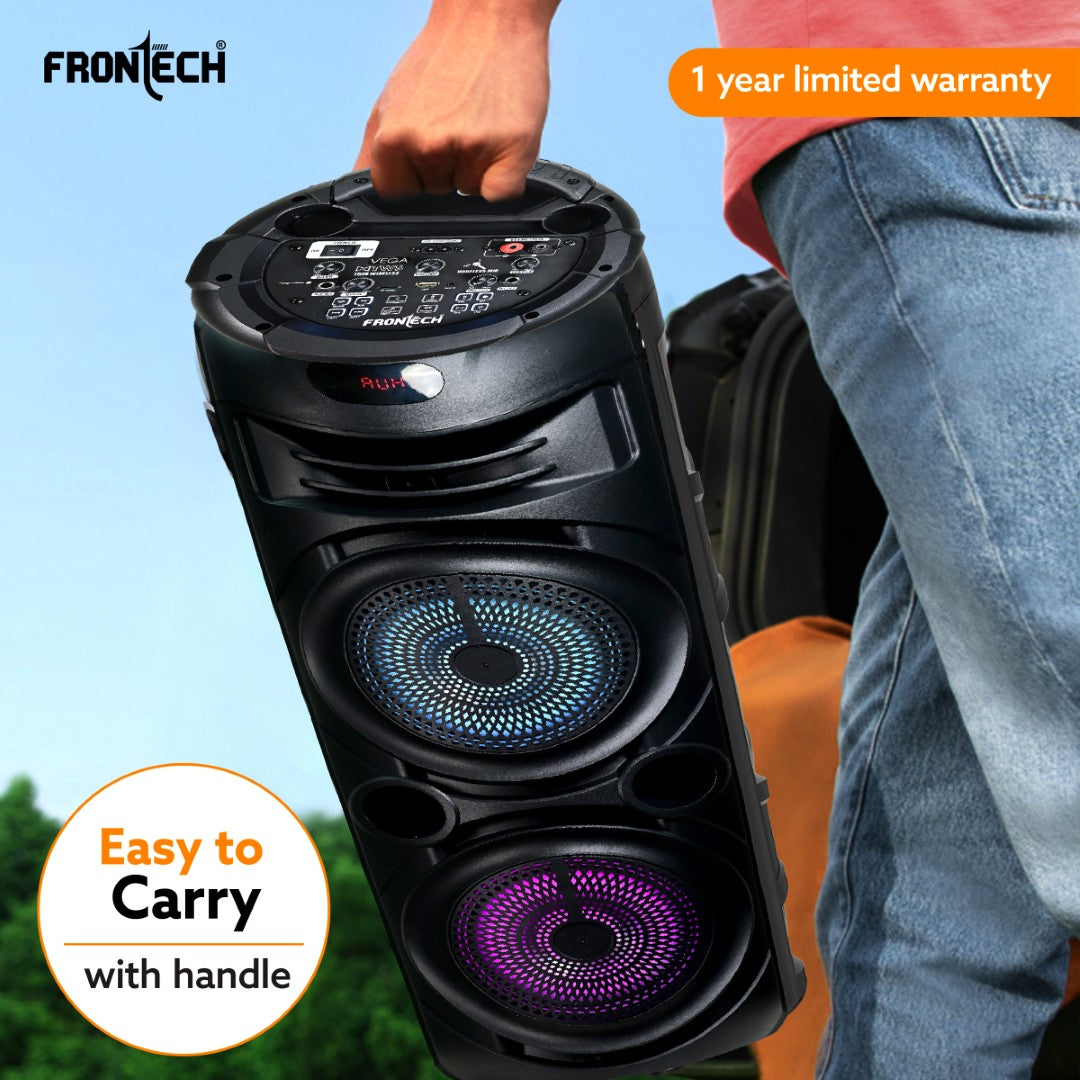 Frontech Vega TWS Wireless 70W Bluetooth 5.0 Trolley Speaker (SW-0208) Frontech Vega TWS Wireless 70W Bluetooth 5.0 Trolley Speaker (SW-0208)